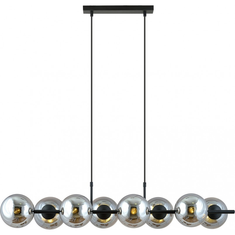 Lampa wisząca RORY VIII - grafit/czarny | Emibig