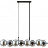 Lampa wisząca RORY VIII - grafit/czarny | Emibig