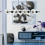 Lampa wisząca Emibig Rory VIII - 8 kloszy szklanych, 115cm