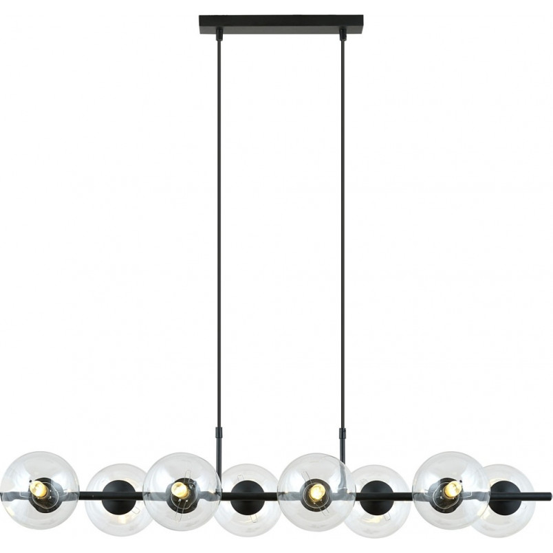 Lampa wisząca Emibig Rory VIII - 8 kloszy szklanych, 115cm