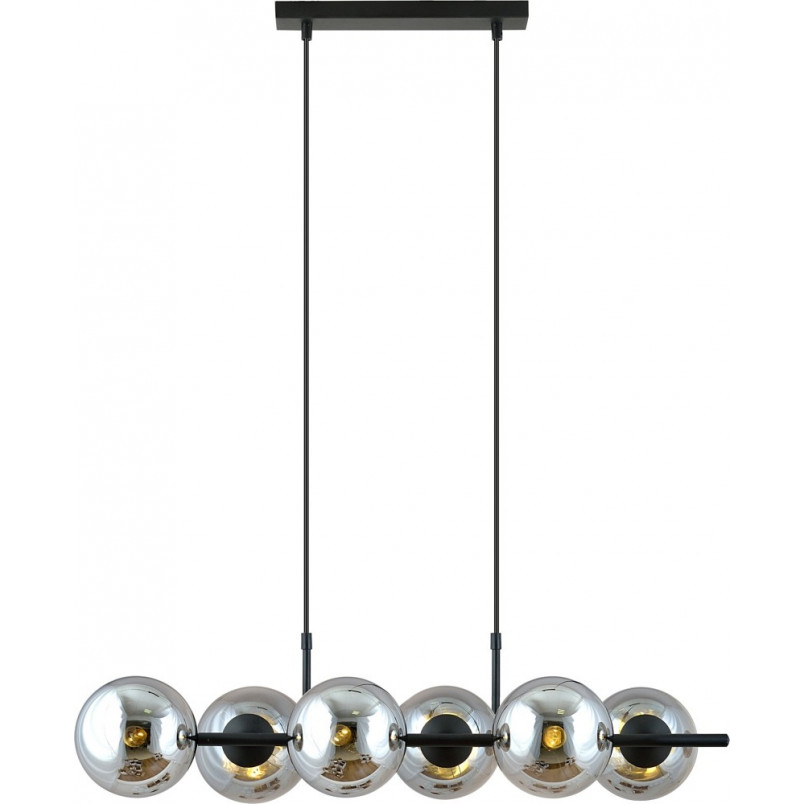 Lampa Wisząca Emibig Rory VI - Szklane Kule, Grafit/Czarny