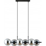 Lampa Wisząca Emibig Rory VI - Szklane Kule, Grafit/Czarny