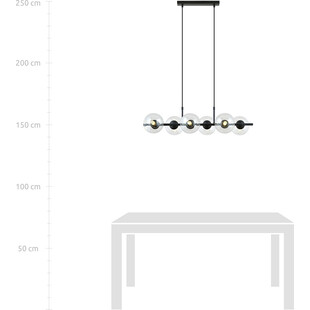 Lampa wisząca RORY - 6 szklanych kul | Emibig