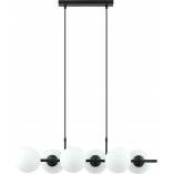 Lampa wisząca Emibig Rory VI - 6 kulek, białe szkło