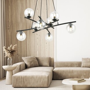 Lampa wisząca Essa VIII - szklane kule, nowoczesny design | Emibig