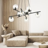 Lampa wisząca Essa VIII - szklane kule, nowoczesny design | Emibig