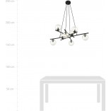Lampa wisząca Essa VIII - szklane kule, nowoczesny design | Emibig