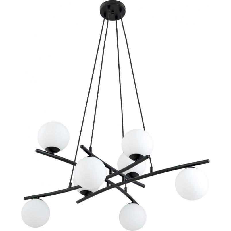 Lampa wisząca ESSA VIII - szkło, 8 żarówek - Emibig