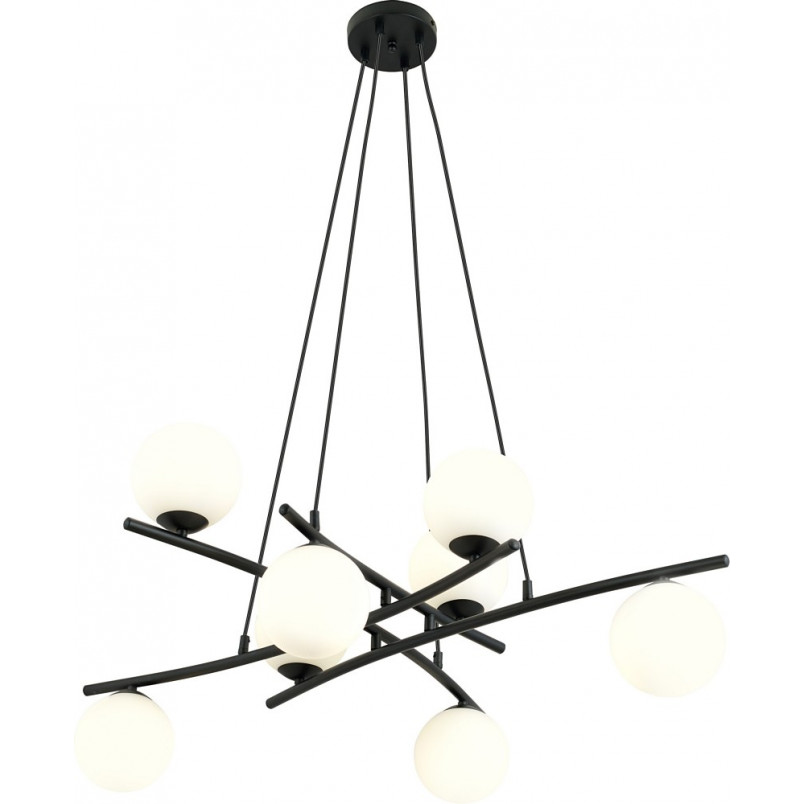 Lampa wisząca ESSA VIII - szkło, 8 żarówek - Emibig