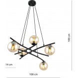 Lampa Essa V - Szklane Kule, Nowoczesny Design | Emibig