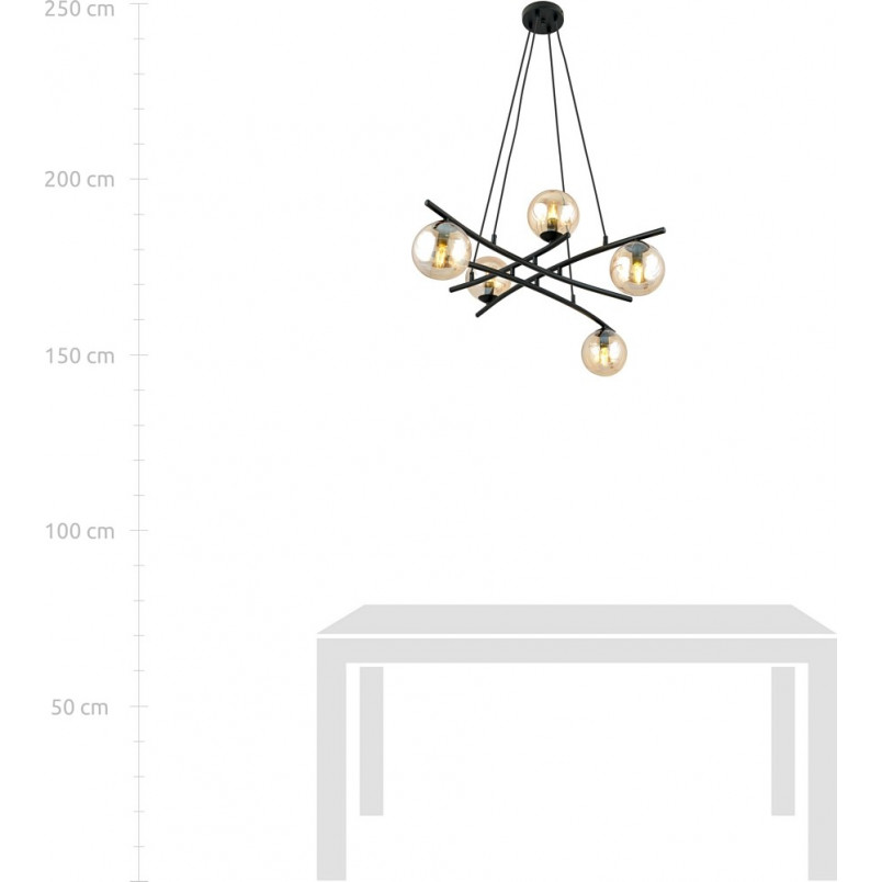 Lampa Essa V - Szklane Kule, Nowoczesny Design | Emibig