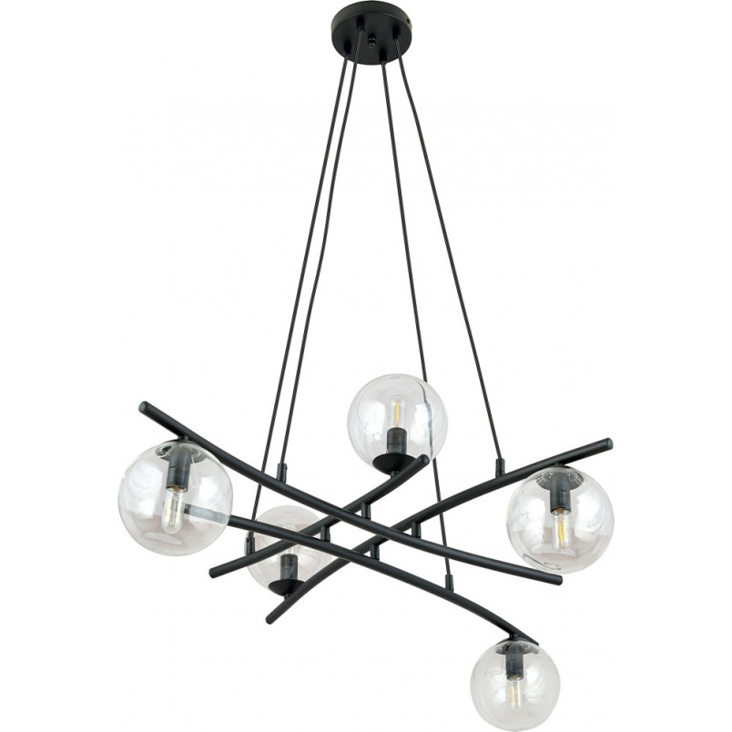 Lampa wisząca Essa V - szklane kule, nowoczesny design | Emibig