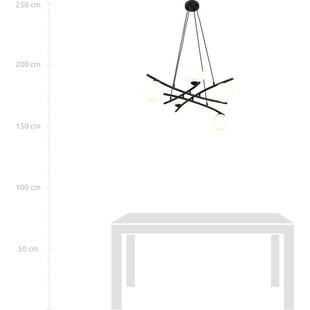 Lampa wisząca Essa V - szklane kule, nowoczesny design | Emibig