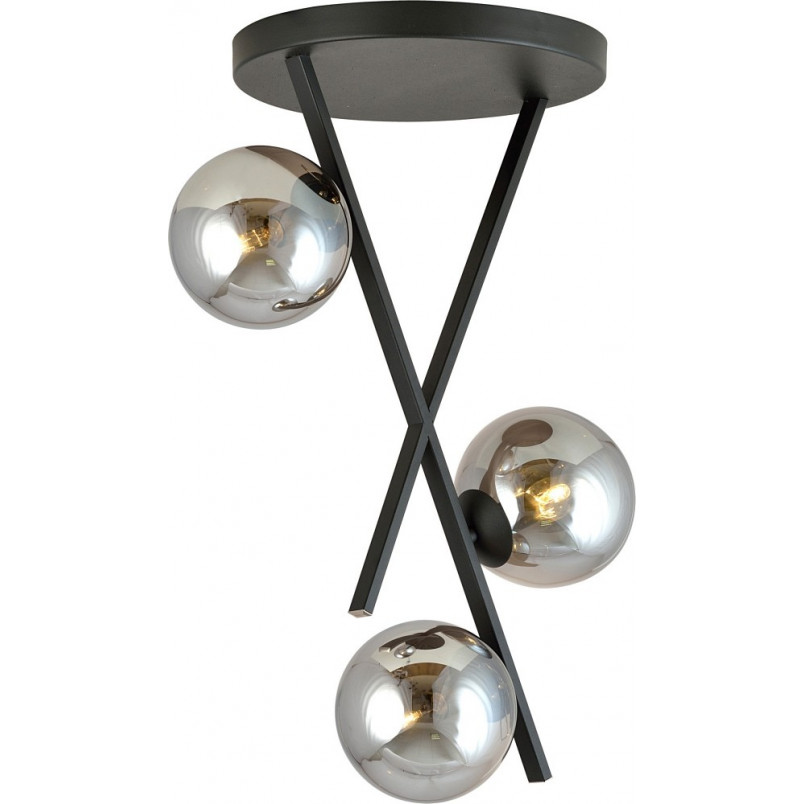 Lampa Sufitowa River III - Emibig | Szklane Kule, Grafit