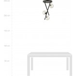 Lampa sufitowa River III - szklane kule | Emibig