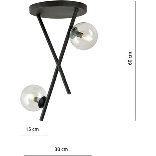 Lampa Sufitowa River II - Szkło, Design Emibig | Kup Teraz