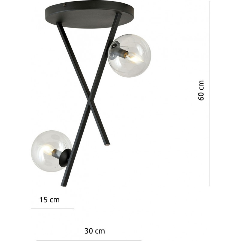 Lampa Sufitowa River II - Szkło, Design Emibig | Kup Teraz