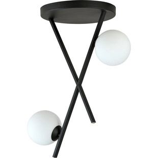 Lampa Sufitowa River II Emibig - Szkło Opal/Czarny | Kup Teraz