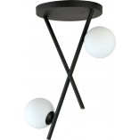 Lampa Sufitowa River II Emibig - Szkło Opal/Czarny | Kup Teraz