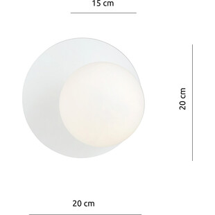 Kinkiet szklany Oslo biały Emibig | Elegancki design