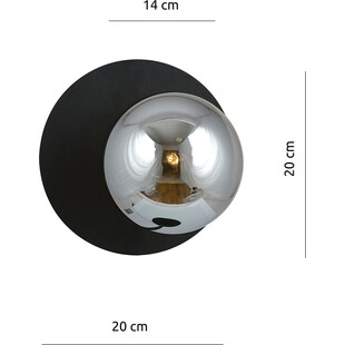 Kinkiet Oslo czarny/grafit Emibig - Elegancki design | Sklep z lampami