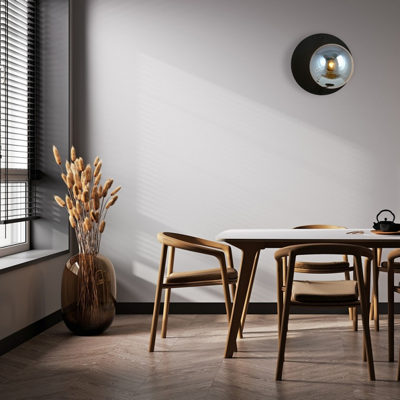 Kinkiet Oslo czarny/grafit Emibig - Elegancki design | Sklep z lampami