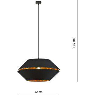 Lampa wisząca Piano czarno-złota | Emibig - Nowoczesne oświetlenie