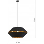Lampa wisząca Piano czarno-złota | Emibig - Nowoczesne oświetlenie