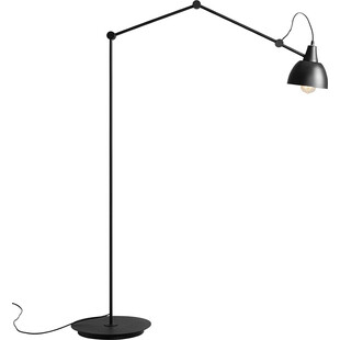 Lampa podłogowa industrialna Aida czarno-złota Aldex
