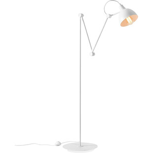 Lampa podłogowa skandynawska Aida biała Aldex