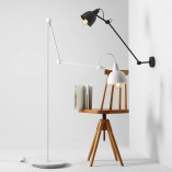 Lampa podłogowa skandynawska Aida biała Aldex