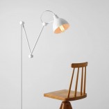 Lampa podłogowa skandynawska Aida biała Aldex