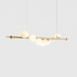 Lampa Wave Brass VII Aldex - Glamour, szkło, mosiądz | Kup teraz
