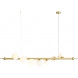 Lampa Wave Brass VII Aldex - Glamour, szkło, mosiądz | Kup teraz