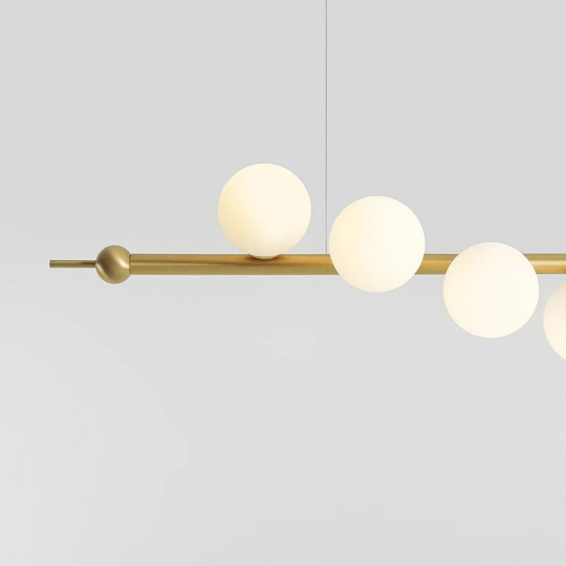 Lampa Wave Brass VII Aldex - Glamour, szkło, mosiądz | Kup teraz