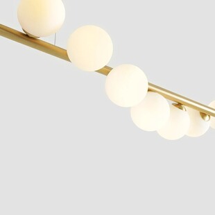 Lampa Wave Brass VII Aldex - Glamour, szkło, mosiądz | Kup teraz