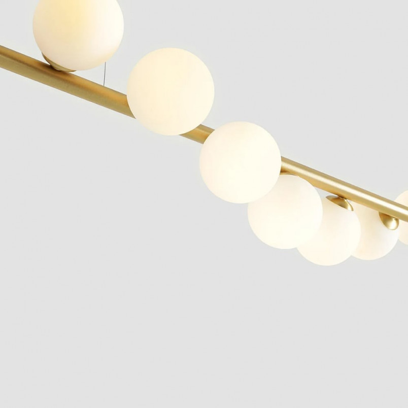 Lampa Wave Brass VII Aldex - Glamour, szkło, mosiądz | Kup teraz
