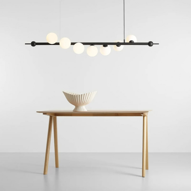 Lampa Wave Black VII Aldex | Designerska lampa z kulami