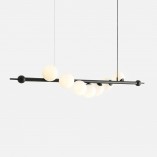 Lampa Wave Black VII Aldex | Designerska lampa z kulami