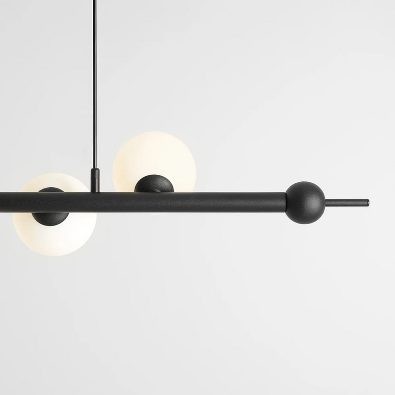 Lampa Wave Black VII Aldex | Designerska lampa z kulami