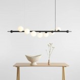 Lampa Wave Black VII Aldex | Designerska lampa z kulami