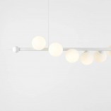 Lampa Wave White VII - Szklane kule białe | Aldex