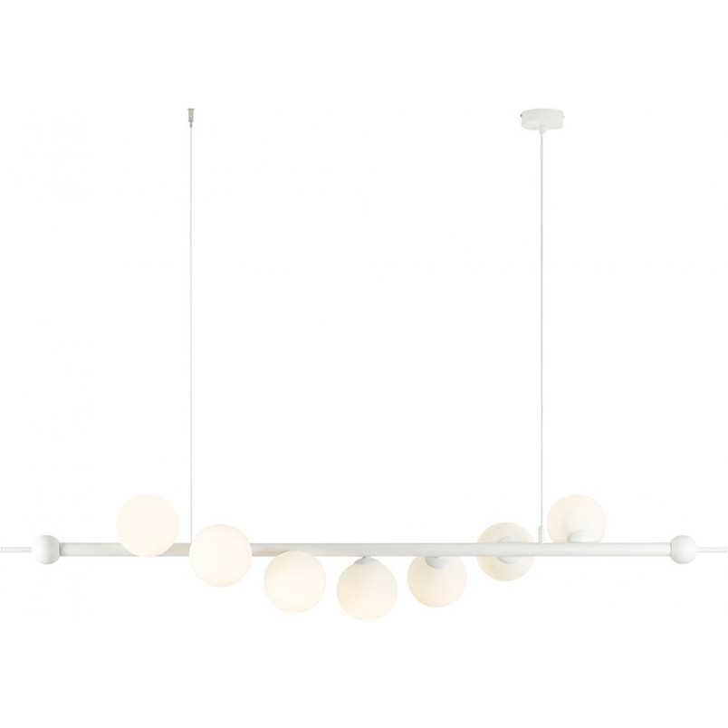 Lampa Wave White VII - Szklane kule białe | Aldex