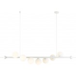 Lampa Wave White VII - Szklane kule białe | Aldex
