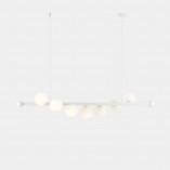 Lampa Wave White VII - Szklane kule białe | Aldex