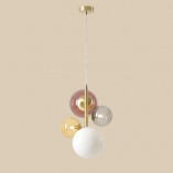 Lampa Bloom Multicolour | Aldex - Stylowy Żyrandol z Kulami