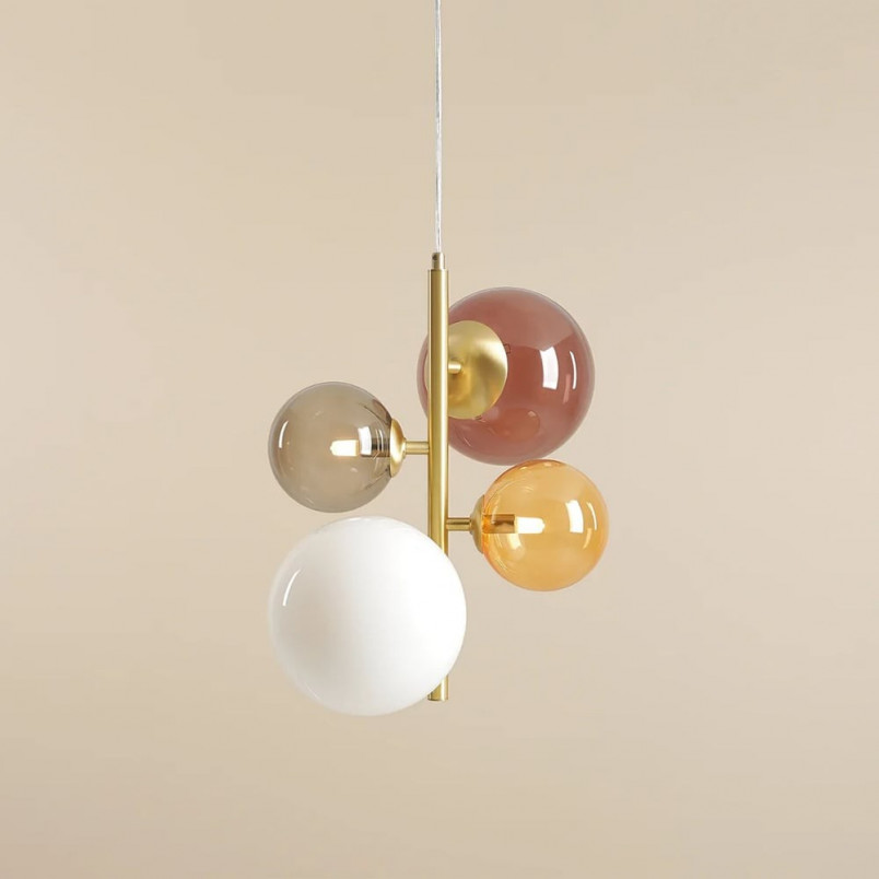 Lampa Bloom Multicolour | Aldex - Stylowy Żyrandol z Kulami