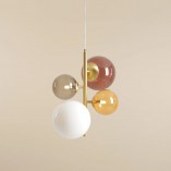 Lampa Bloom Multicolour | Aldex - Stylowy Żyrandol z Kulami