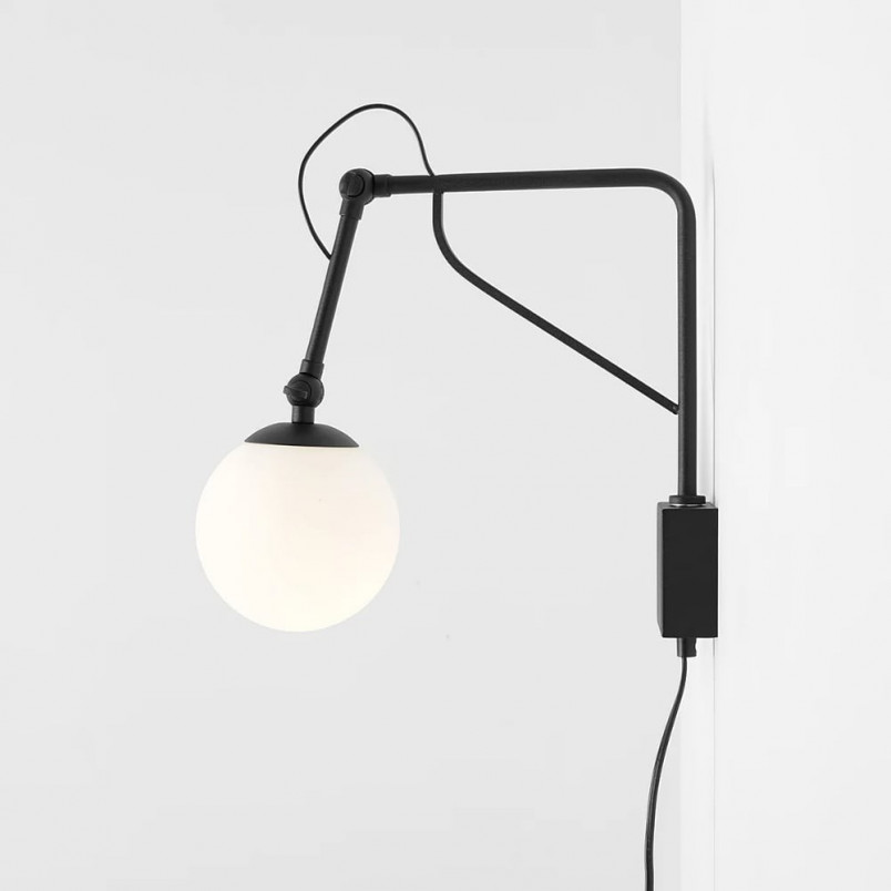 Kinkiet Soho Glass biało-czarny Aldex | Elegancki design