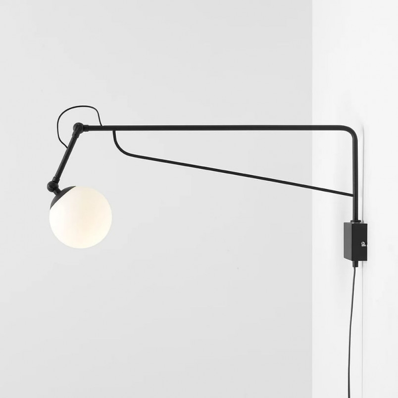 Kinkiet Soho Glass biało-czarny Aldex | Elegancki design